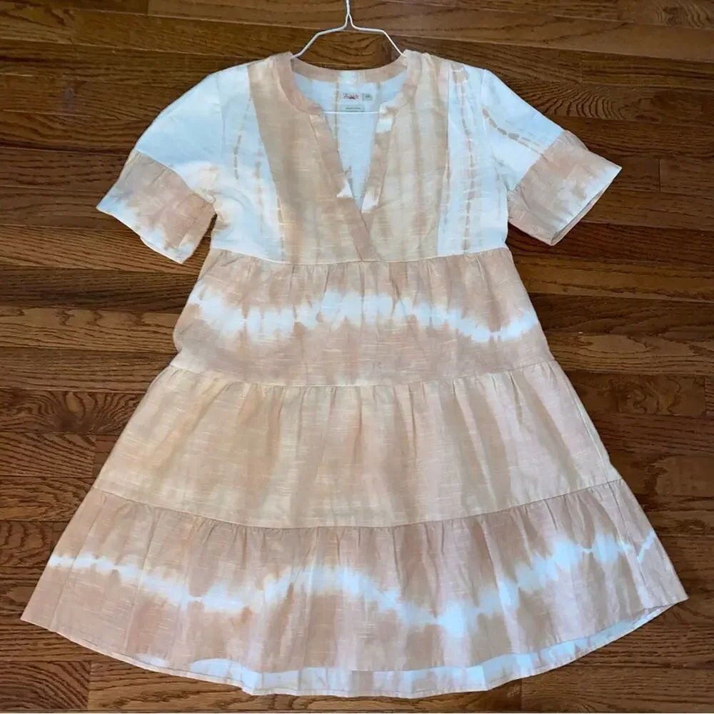 FAHERTY BRAND $278 Vida Dress Maple Sugar Womens Small EUC